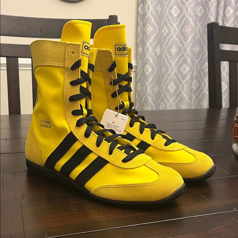 Adidas Japan H High Shoes Sneakers JS4031  yellow black Women’s Size 6